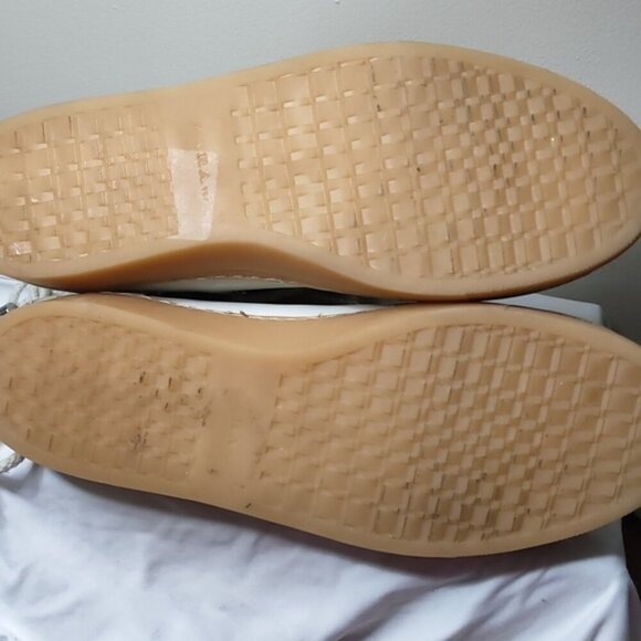 ZARA Split Suede Leather Lace up boots sz 41 Beige White sz 10 US - Picture 10 of 13